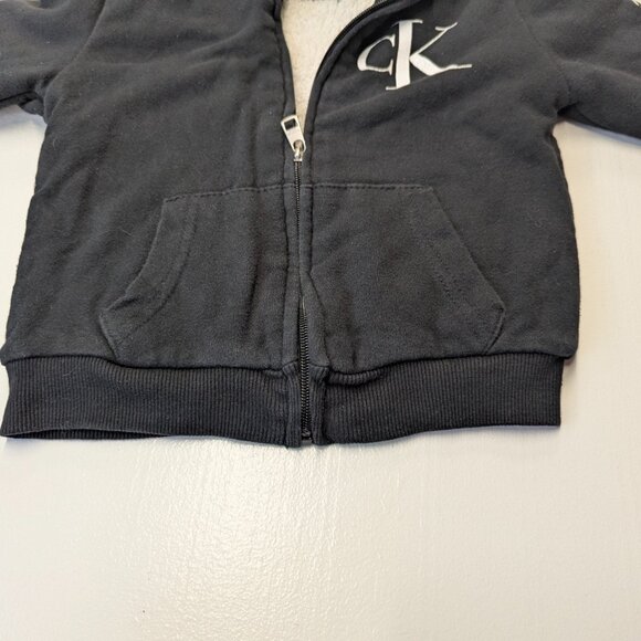 Calvin Klein Size 3T Black Sherpa Lined Jacket - Picture 5 of 11